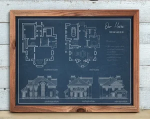 Blueprint of a house